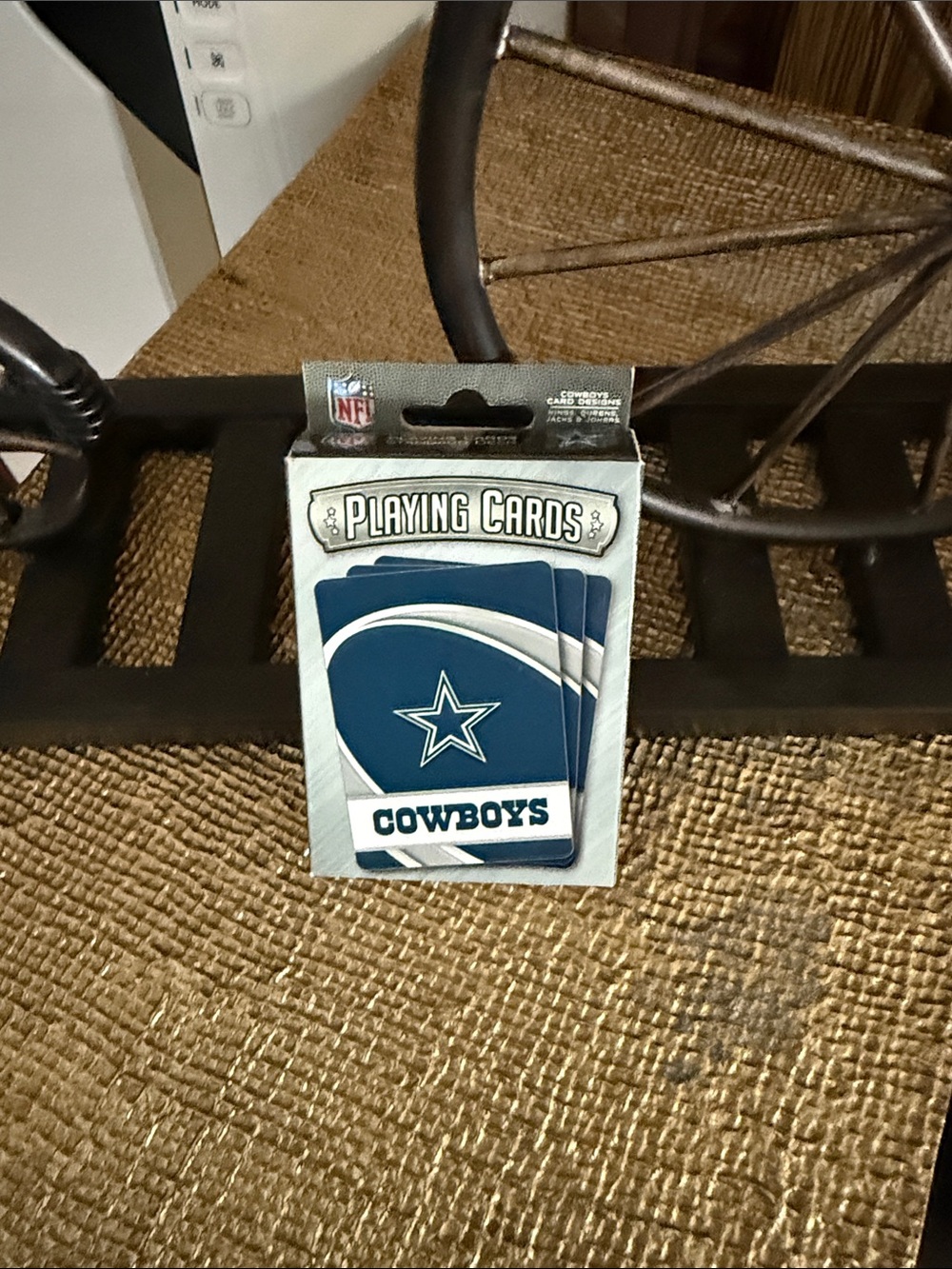 NFL Dallas Cowboys Playing Cards - Navy, White & Silver